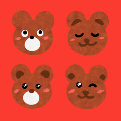 クマさんのイラスト