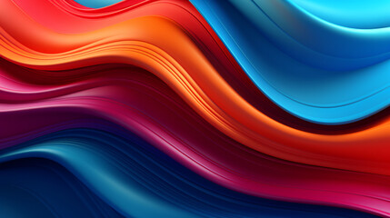 3d abstract colorful wavy lines background