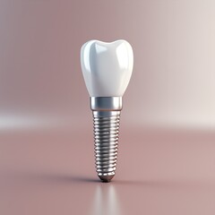 a dental implant on a surface