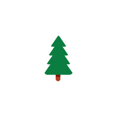 Christmas fir tree set vector vector