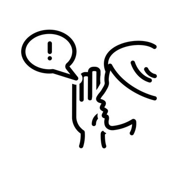 Black line icon for Rumor