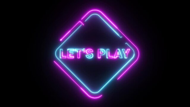 lets play neon animation written video lets play game music animation background neon grid retro space