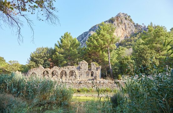 The ruins and beaches of Olympos in Antalya Province, Turkey