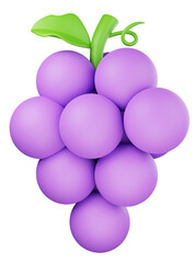 3D Grape Illustration