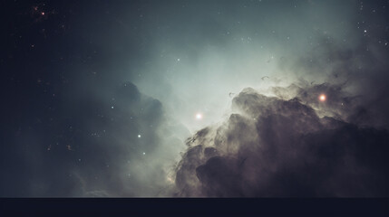 Fototapeta na wymiar Milky Way, stars, planets and nebula. Space blue background