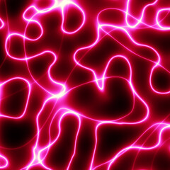 Pink glowing multidimensional plasma force field. Abstract glowing background