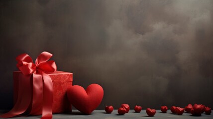 Valentine's gift, copy space, generative ai