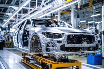 Automated assembly line for robot manipulators for the production of high-tech electric vehicles running on clean energy.