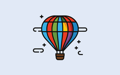 vector hot air balloon