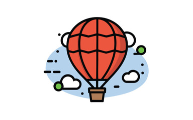 vector hot air balloon