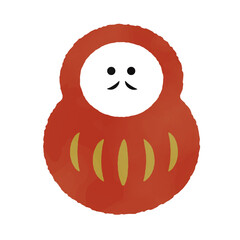 だるま　お正月　新年　元旦　ベクター　イラスト　素材
