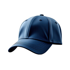 Blue Sports Cap Isolated on Transparent or White Background, PNG