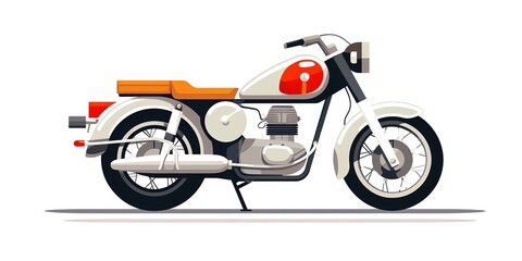 a cartoon of a motorcycle