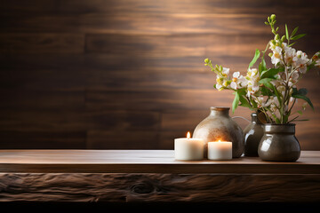 Elegance in Spa Decor Tabletop with Space for Product Display