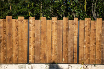 fender street wall wooden panel for house fence slats protection garden access home - obrazy, fototapety, plakaty
