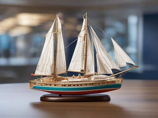 Modern miniature Sailing Boat Ship Concept Design