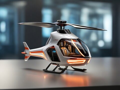 Concept Helicopter Miniature Model Design