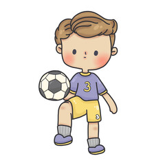boy with soccer ball