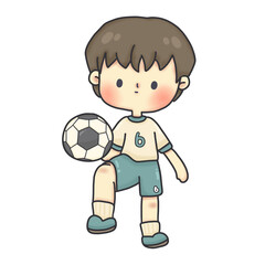 child soccer player