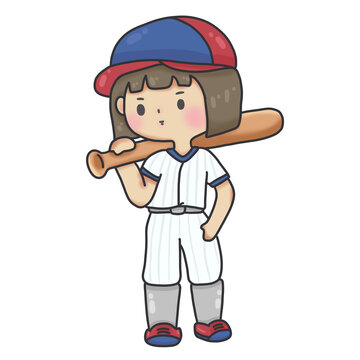 cartoon baseball player