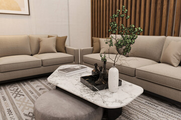 Modern luxury bedroom interior living room elegant design