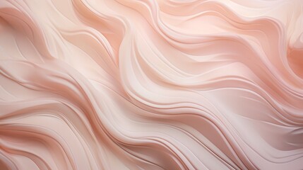 a mesmerizing abstract composition with a silky texture that showcases intricate patterns in soft blush pink and iridescent pearl white, offering a serene and dreamlike experience.