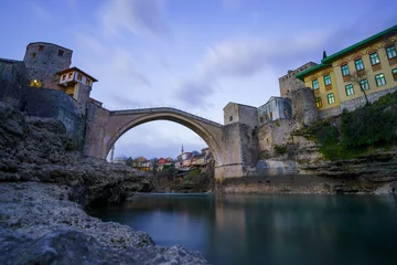 Fototapete Stari Most Stari Most, 16th century Ottoman bridge in Mostar, Bosnia