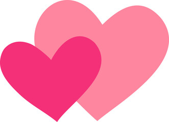 Cute Valentines heart flat pattern