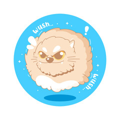 funny cat meme vector 