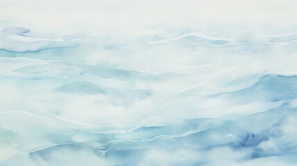 Obraz premium gray and blue cloudy wave abstract watercolor background template