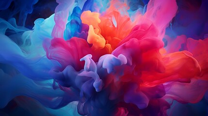 Fototapeta premium Abstract background of acrylic colors in watercolor style. Colorful abstract background