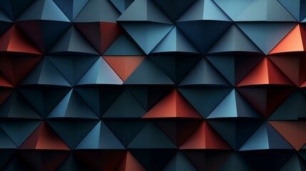 Obraz premium 3d Triangles, abstract background. Design wallpaper. illustration