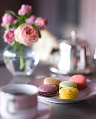 macaroons on a table