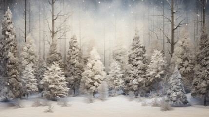 A snowy Christmas backdrop