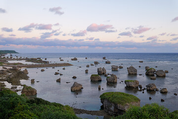 宮古島の東平安名崎の奇岩