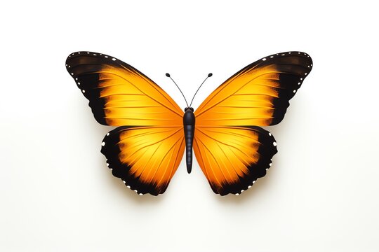 a yellow and black butterfly