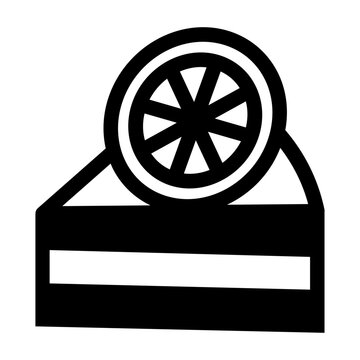 recommend clip art: Lemon cake icon