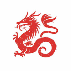 Red Dragon Vector Design