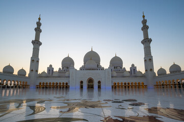 The Sheikh Zayed Grand Mosque in Abu Dhabi