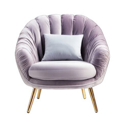 Modern armchair on Transparent Background