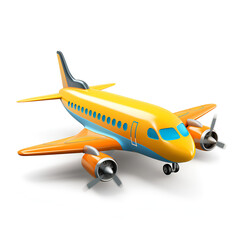 airplane isolated on white