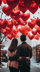 Lovers' Lane: The Heart Balloon Promenade