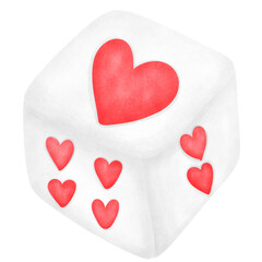 Dice heart 
