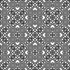  Figures from lines.Abstract background. Black  pattern for web page, textures, card, poster, fabric, textile. Repeat pattern. 