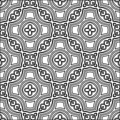  Figures from lines.Abstract background. Black  pattern for web page, textures, card, poster, fabric, textile. Repeat pattern. 