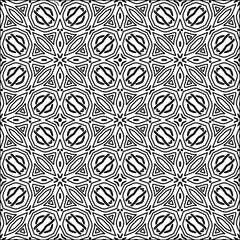  Figures from lines.Abstract background. Black  pattern for web page, textures, card, poster, fabric, textile. Repeat pattern. 