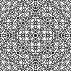  Figures from lines.Abstract background. Black  pattern for web page, textures, card, poster, fabric, textile. Repeat pattern. 