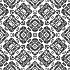  Figures from lines.Abstract background. Black  pattern for web page, textures, card, poster, fabric, textile. Repeat pattern. 