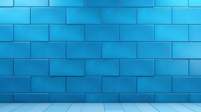 blue brick wall  abstract background  generated by AI tool