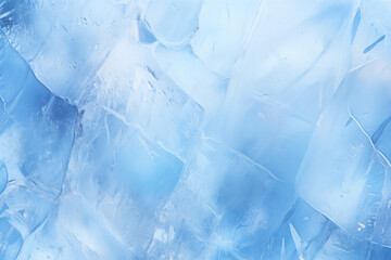 Obraz premium Winter ice abstract background, icy frosted structure